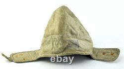 German Ww2 Luftwaffe Pilot Leather Hat Cap Helmet Prym Flight Pilots Hat Combat