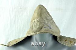 German Ww2 Luftwaffe Pilot Leather Hat Cap Helmet Prym Flight Pilots Hat Combat