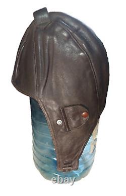 German leather flight helmet of a Luftwaffe pilot from the First and Second Worl