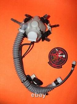 Grey Air Force Fighter Pilot Aviation Flight Oxygen Mask