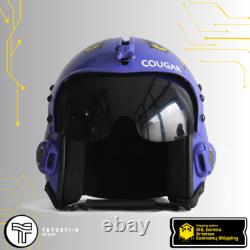 HGU-33 COUGAR Replica flight pilot helmet Top Gun Movie Prop (Solid Color)