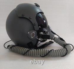 HGU-33 FIGHTER PILOT HELMET GREY WITH MBU-12 OXYGEN MASK (REPLICA)+Pin
