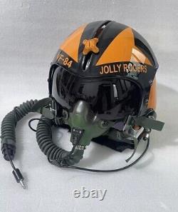 HGU-33 JOLLY ROGERS FIGHTER PILOT HELMET With OXYGEN MASK/REPRO+EXCLUSIVE BAG