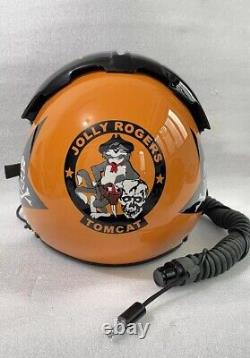 HGU-33 JOLLY ROGERS FIGHTER PILOT HELMET With OXYGEN MASK/REPRO+EXCLUSIVE BAG