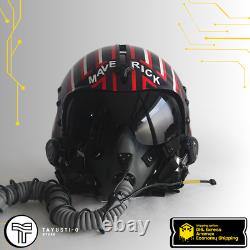 HGU-33 MAVERICK flight pilot helmet TopGun Movie Prop+Replica MBU-12 OXYGEN MASK