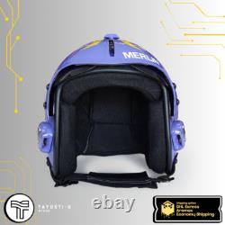 HGU-33 MERLIN Replica flight pilot helmet Top Gun Movie Prop (Solid Color)