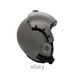 HGU-33 Plain Grey Flight Fighter Pilot Helmet + MBU Masker Oxygen