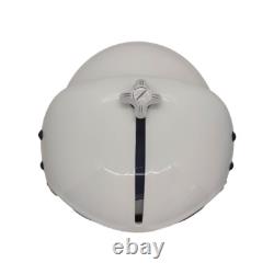 HGU-33 Plain White Flight Fighter Pilot Helmet + MBU Masker Oxygen