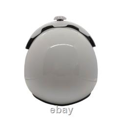 HGU-33 Plain White Flight Fighter Pilot Helmet + MBU Masker Oxygen