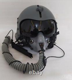 HGU-33 SIZE XL-XXL FIGHTER PILOT HELMET GREY WITH MBU-12 OXYGEN MASK REPRO+ Bag