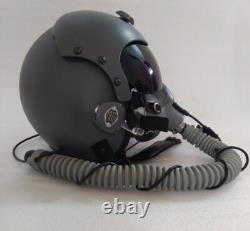 HGU-33 SIZE XL-XXL FIGHTER PILOT HELMET GREY WITH MBU-12 OXYGEN MASK REPRO+ Bag