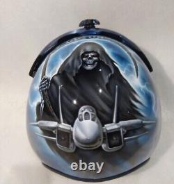 HGU 33 STYLE GRIM REAPER FLIGHT HELMET / AVIATOR FIGHTER PILOT REPRO Prop