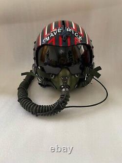 HGU 33 STYLE Maverick & Goose HELMET FIGHTER PILOT REPRO Prop TFC Couple sz XL