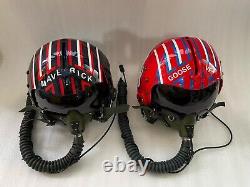 HGU 33 STYLE Maverick & Goose HELMET FIGHTER PILOT REPRO Prop TFC Couple sz XL