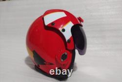 HGU 33 STYLE TOPGUN SUNDOWN FLIGHT HELMET FIGHTER Pilot REPRO Leather Edgeroll