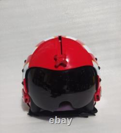 HGU 33 STYLE TOPGUN SUNDOWN FLIGHT HELMET FIGHTER Pilot REPRO Leather Edgeroll