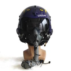 HGU-33 Top Gun Cougar Fighter Pilot Flight Helmet Prop + MBU-12 Oxygen Mask