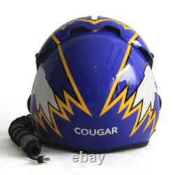 HGU-33 Top Gun Cougar Flight Helmet Movie Prop Pilot & MBU-12 Oxygen Mask