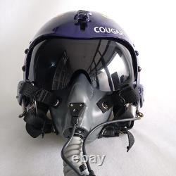 HGU-33 Top Gun Cougar Flight Helmet Movie Prop Pilot V. 2 & MBU-12 Oxygen Mask
