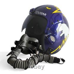 HGU-33 Top Gun Cougar V. 2 Flight Fighter Pilot Helmet + MBU Masker Oxygen