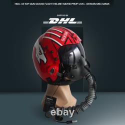 HGU-33 Top Gun Goose Flight Helmet Prop USN Aviator MBU-12 Oxygen Mask Model