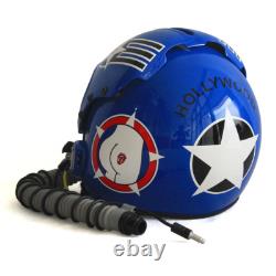 HGU-33 Top Gun Hollywood Flight Helmet Movie Prop Pilot & MBU-12 Oxygen Mask