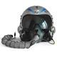 HGU-33 Top Gun Iceman Flight Helmet Movie Prop Pilot & MBU-12 Oxygen Mask