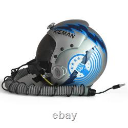 HGU-33 Top Gun Iceman Flight Helmet Movie Prop Pilot & MBU-12 Oxygen Mask