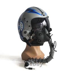 HGU-33 Top Gun Iceman Flight Helmet Prop USN Aviator MBU-12 Oxygen Mask Model