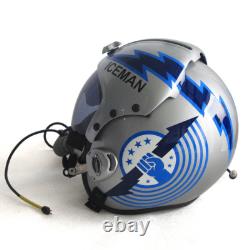 HGU-33 Top Gun Iceman Flight Pilot Helmet Movie Prop + MBU Masker Oxygen