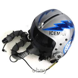 HGU-33 Top Gun Iceman Flight Pilot Helmet Movie Prop + MBU Masker Oxygen