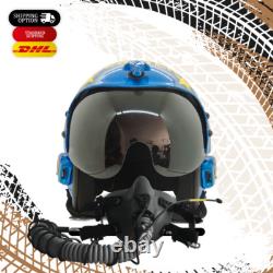 HGU-33 Top Gun Jester Flight Fighter Pilot Helmet + MBU Masker Oxygen