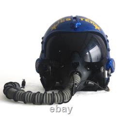 HGU-33 Top Gun Jester Flight Helmet Movie Prop Pilot & MBU-12 Oxygen Mask