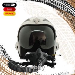 HGU-33 Top Gun Jolly Rogers V. 4 Flight Fighter Pilot Helmet + MBU Masker Oxygen