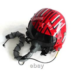 HGU-33 Top Gun Maverick Goose Flight Fighter Pilot Helmet + MBU Masker Oxygen