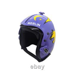 HGU-33 Top Gun Merlin Flight Fighter Pilot Helmet + Green Bag Full Set