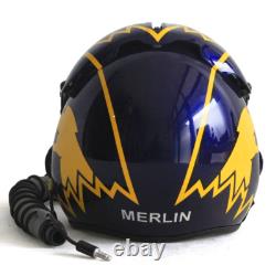 HGU-33 Top Gun Merlin V. 2 Flight Helmet Movie Prop Pilot & MBU-12 Oxygen Mask