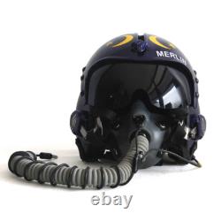 HGU-33 Top Gun Merlin V. 2 Flight Helmet Movie Prop Pilot & MBU-12 Oxygen Mask
