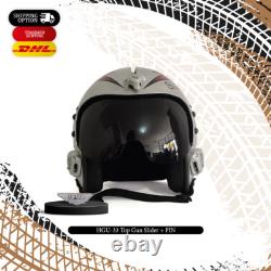 HGU-33 Top Gun Slider Flight Fighter Pilot Helmet Movie Prop + PIN