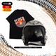HGU-33 Top Gun Slider Flight Fighter Pilot Helmet Movie Prop + T-shirt