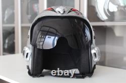 HGU-33 Top Gun Slider Flight Fighter Pilot Helmet Movie Prop + T-shirt