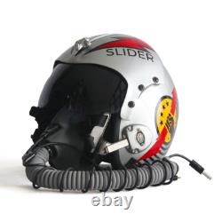 HGU-33 Top Gun Slider Flight Helmet Movie Prop Pilot & MBU-12 Oxygen Mask