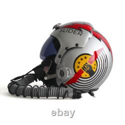 HGU-33 Top Gun Slider Flight Helmet Movie Prop Pilot & MBU-12 Oxygen Mask