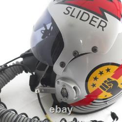 HGU-33 Top Gun Slider Flight Helmet Movie Prop Pilot & MBU-12 Oxygen Mask