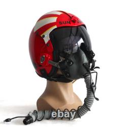 HGU-33 Top Gun Sundown Fighter Pilot Flight Helmet Prop + MBU-12 Oxygen Mask