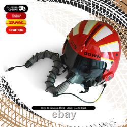 HGU-33 Top Gun Sundown Flight Fighter Pilot Helmet + MBU Masker Oxygen