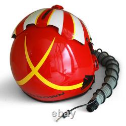 HGU-33 Top Gun Sundown Flight Fighter Pilot Helmet + MBU Masker Oxygen