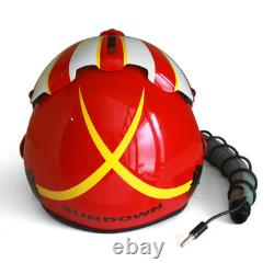 HGU-33 Top Gun Sundown Flight Fighter Pilot Helmet + MBU Masker Oxygen