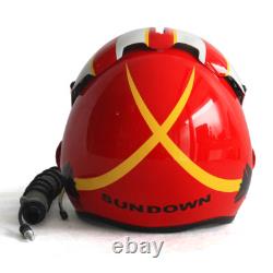HGU-33 Top Gun Sundown Flight Helmet Movie Prop USN Pilot & MBU-12 Oxygen Mask