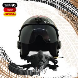 HGU-33 Top Gun Viper V. 2 Flight Fighter Pilot Helmet + MBU Masker Oxygen